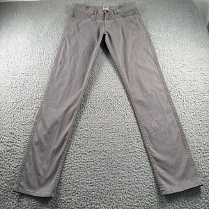 Faherty Men's Movement 5 Pocket Pants 30 Gray Organic Cotton Straight Leg
